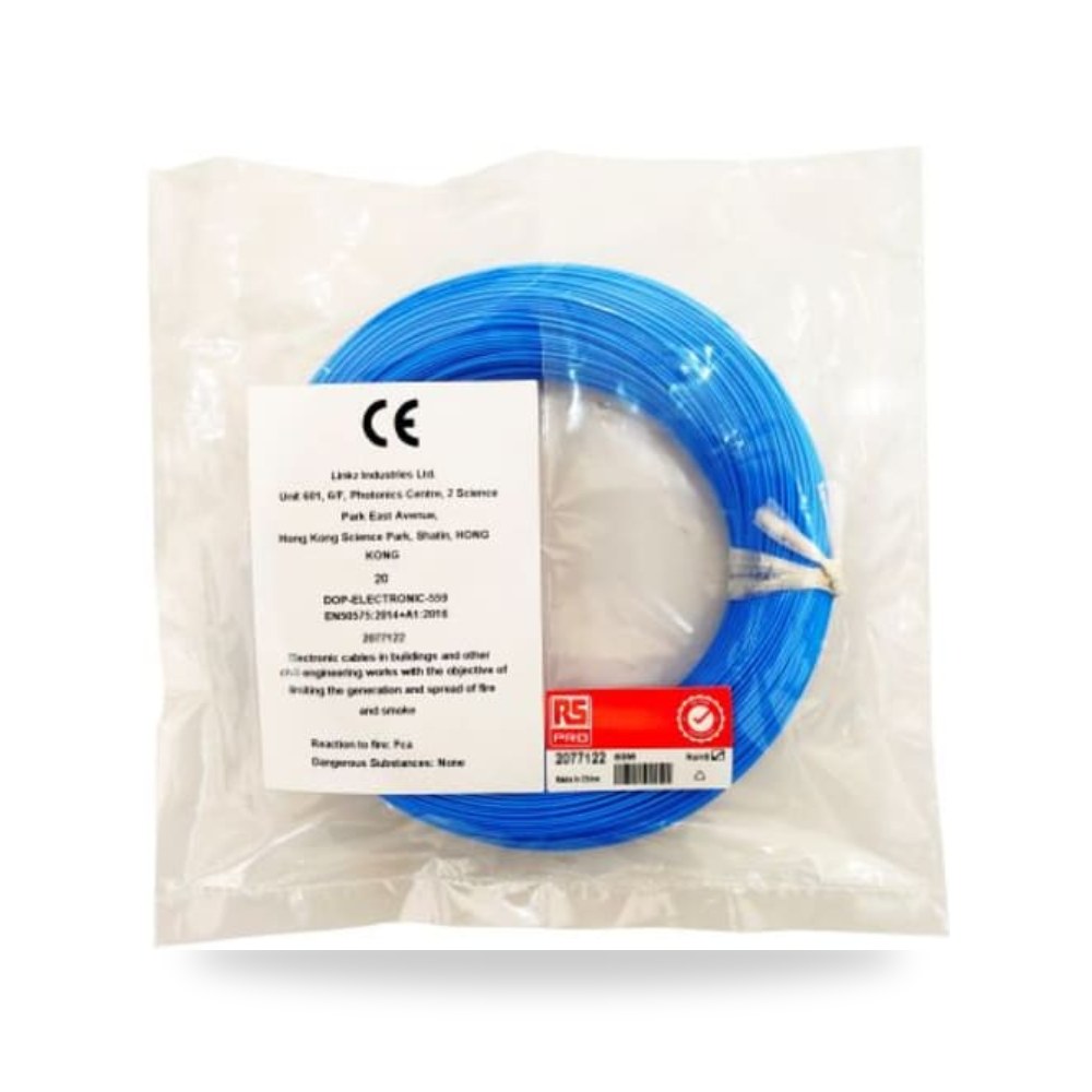 سلك توصيل مرن بوردات 26 AWG أزرق 50 متر RS ريمكو للتوريدات الصناعية (Reemco Industrial) موديل