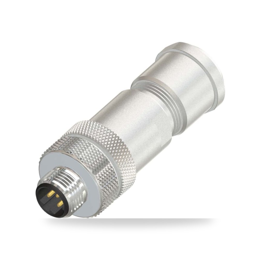 موصل دائري صناعي معتمد M12 4 أطراف طراز E RS ريمكو للتوريدات الصناعية (Reemco Industrial)