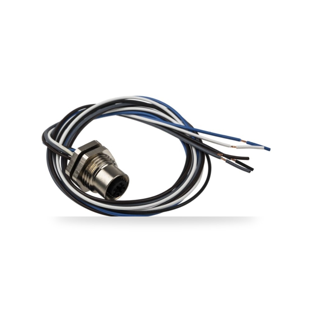 موصل دائري صناعي معتمد M12 5 أطراف طراز C RS ريمكو للتوريدات الصناعية (Reemco Industrial)
