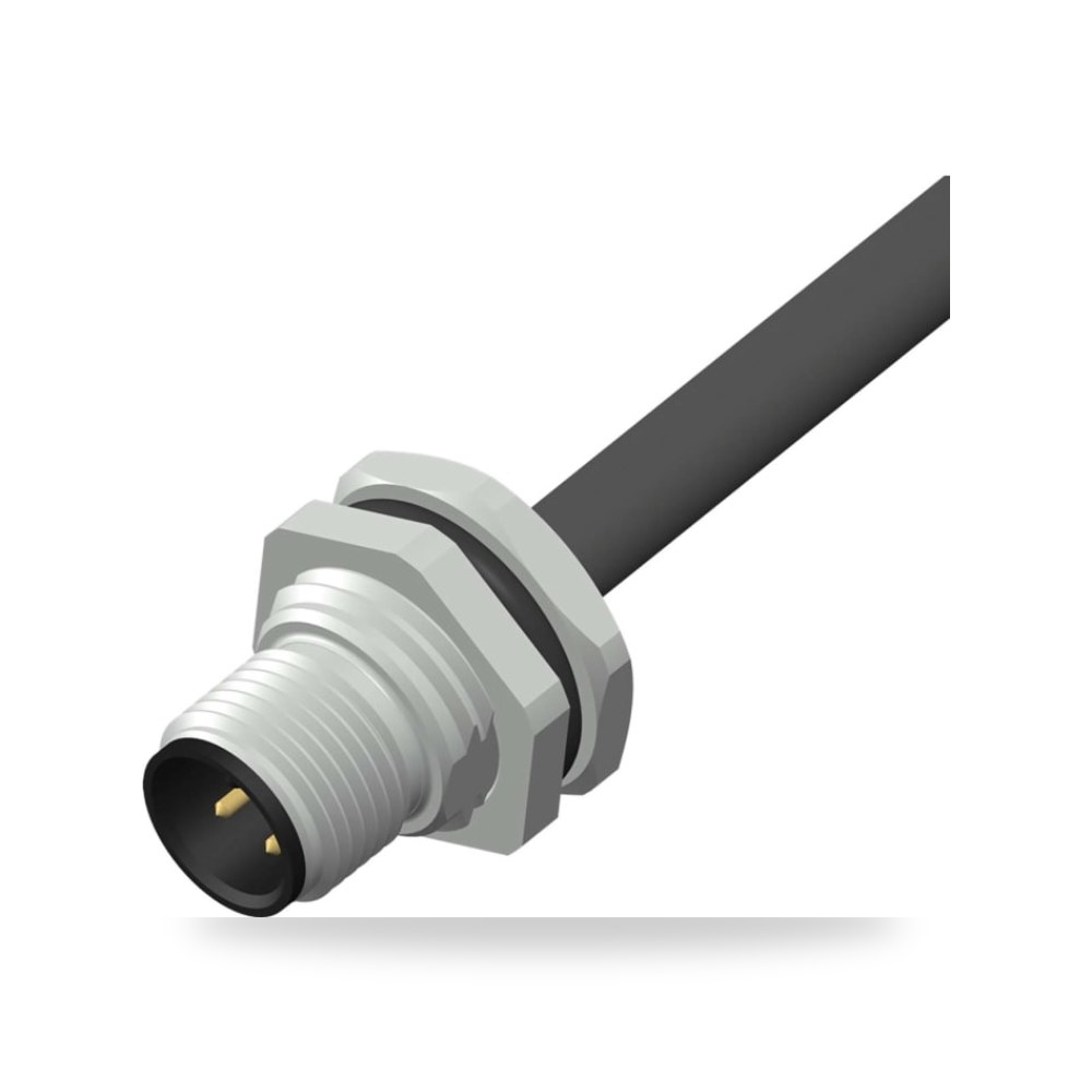 موصل دائري صناعي معتمد M12 5 أطراف ذكر طراز B ريمكو للتوريدات الصناعية (Reemco Industrial)