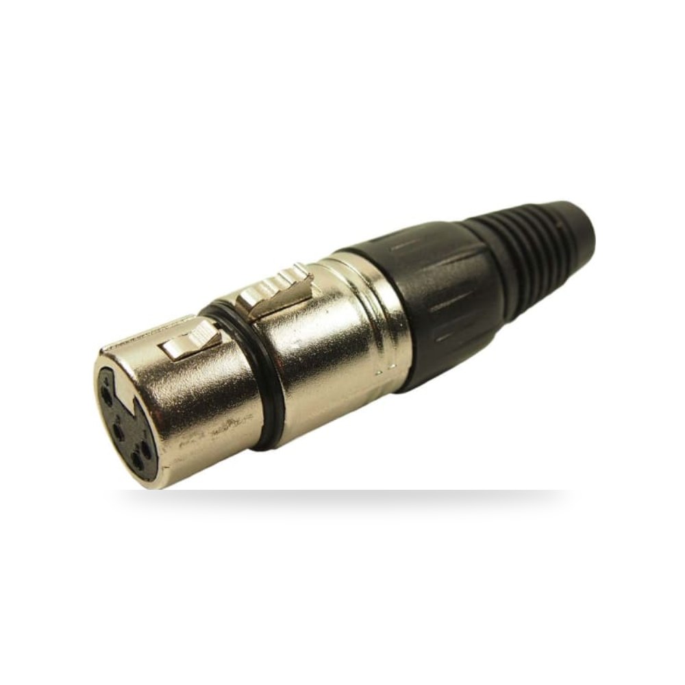 موصل إشارات وفيش XLR صوتي صناعي معتمد 4 أصلي ريمكو للتوريدات الصناعية (Reemco Industrial)