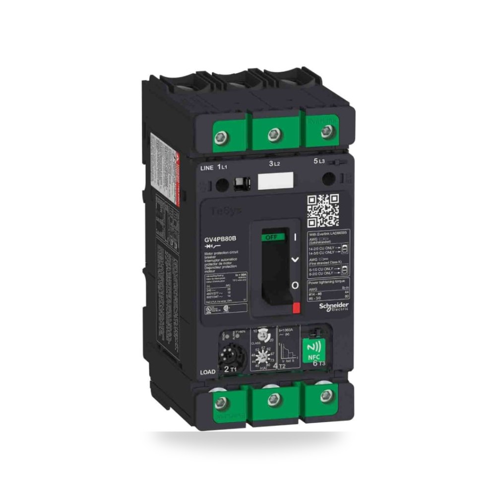 قاطع تيار أوتوماتيكي MCB ثلاثي 80A نسخة محدثة ريمكو للتوريدات الصناعية (Reemco Industrial)
