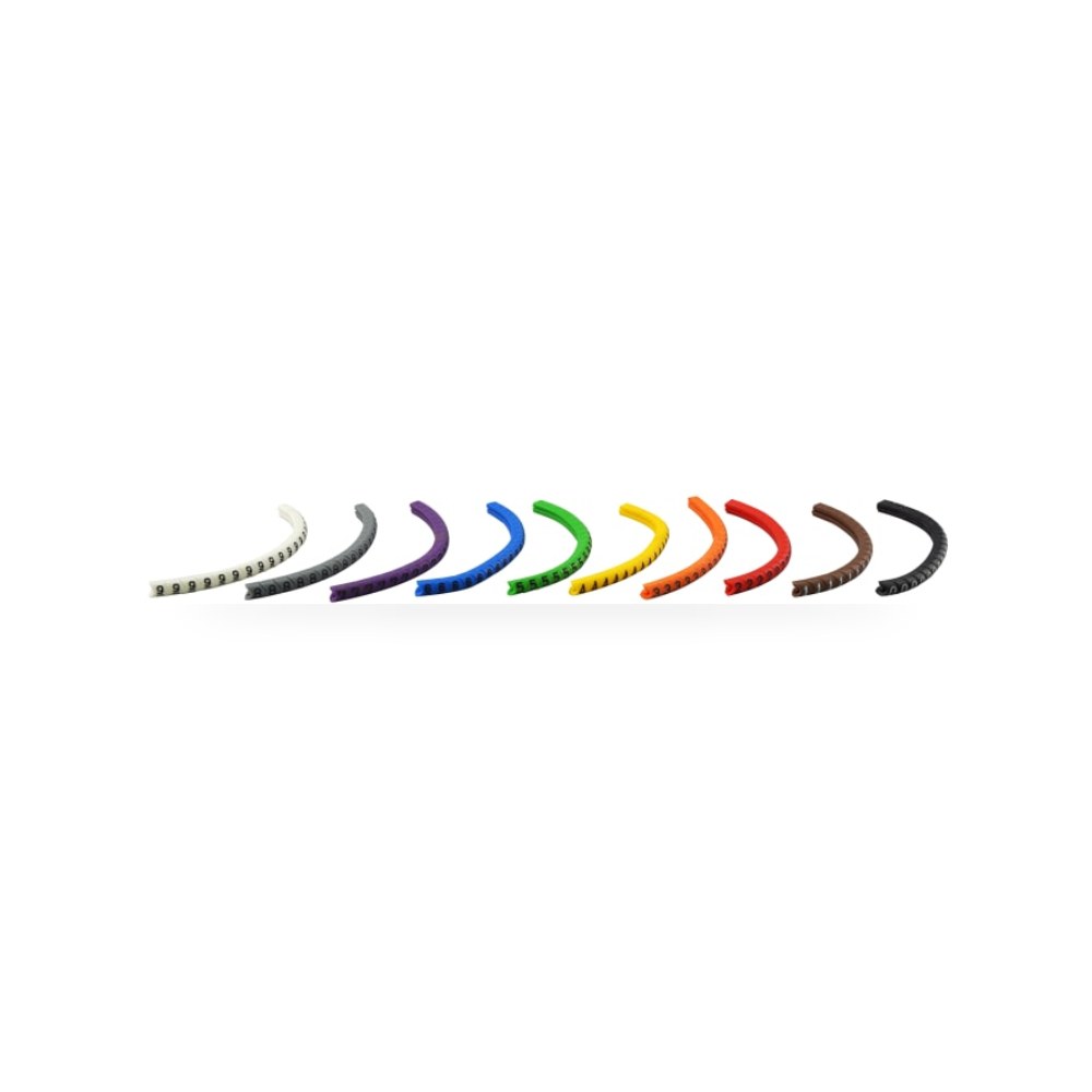 علامة وترقيم كابلات وأسلاك رمز 6 أزرق قطر ريمكو للتوريدات الصناعية (Reemco Industrial)