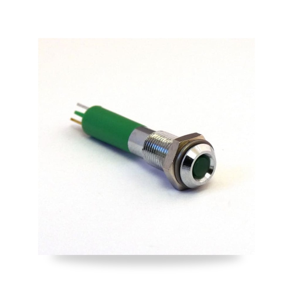 لمبة بيان وإشارة لوحات 12V أخضر 6 مم صناعي RS ريمكو للتوريدات الصناعية (Reemco Industrial)