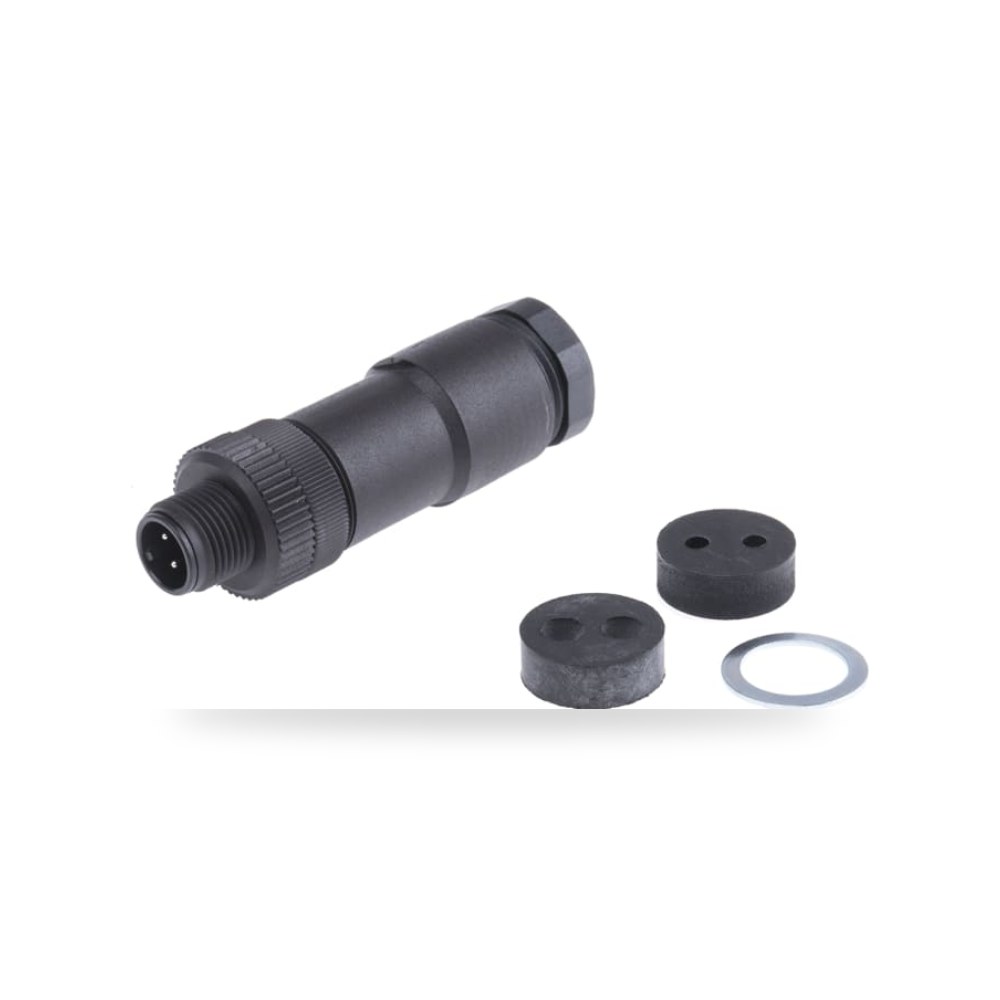 موصل دائري صناعي معتمد M12 4 أطراف كابل طراز ريمكو للتوريدات الصناعية (Reemco Industrial)