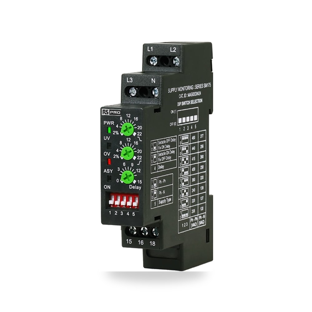 ريليه مراقبة وحماية فازات صناعي 3 فاز 415V RS ريمكو للتوريدات الصناعية (Reemco Industrial)