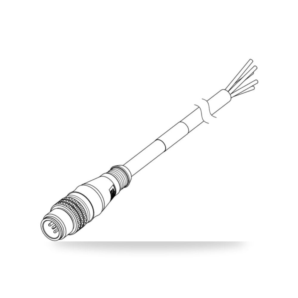 كابل توصيل حساسات ومشغلات M12 4 طراز V RS PRO ريمكو للتوريدات الصناعية (Reemco Industrial)