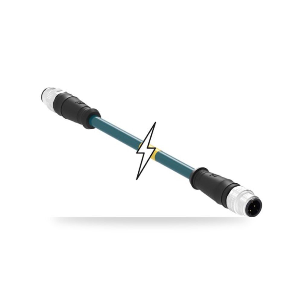 كابل توصيل حساسات ومشغلات صناعية M12 4 أداء ريمكو للتوريدات الصناعية (Reemco Industrial)