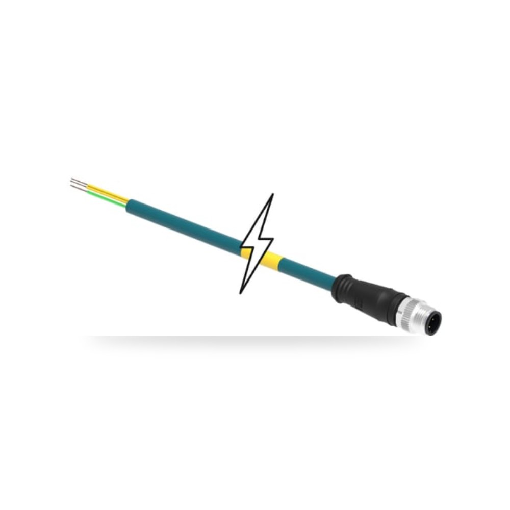 كابل توصيل حساسات ومشغلات صناعية M12 أداء ريمكو للتوريدات الصناعية (Reemco Industrial)