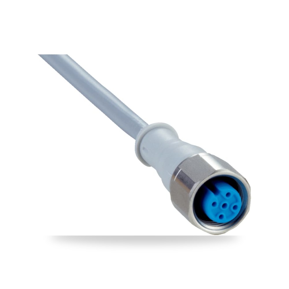 كابل توصيل حساسات ومشغلات M12 5 أطراف طراز V ريمكو للتوريدات الصناعية (Reemco Industrial)