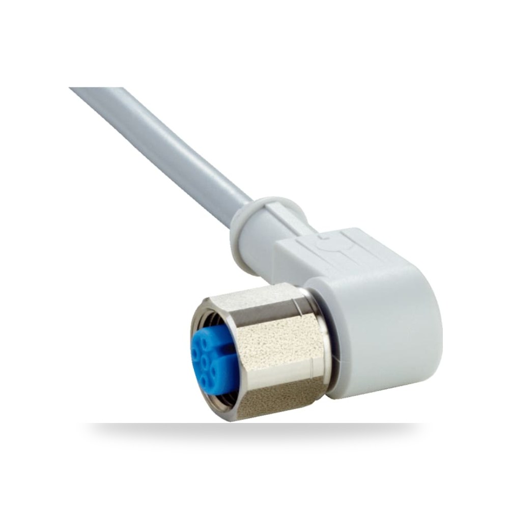 كابل توصيل حساسات ومشغلات M12 4 طراز F متين ريمكو للتوريدات الصناعية (Reemco Industrial)