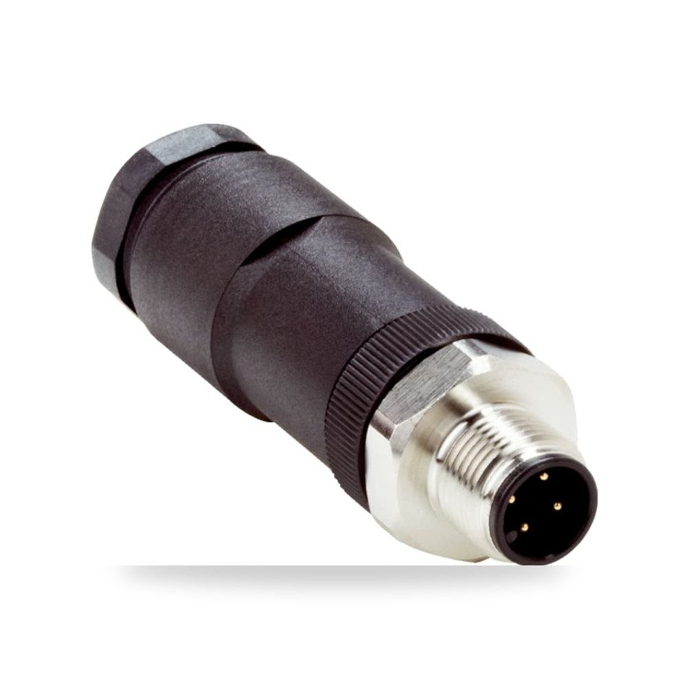 موصل دائري صناعي معتمد M12 4 أطراف طراز G RS ريمكو للتوريدات الصناعية (Reemco Industrial)