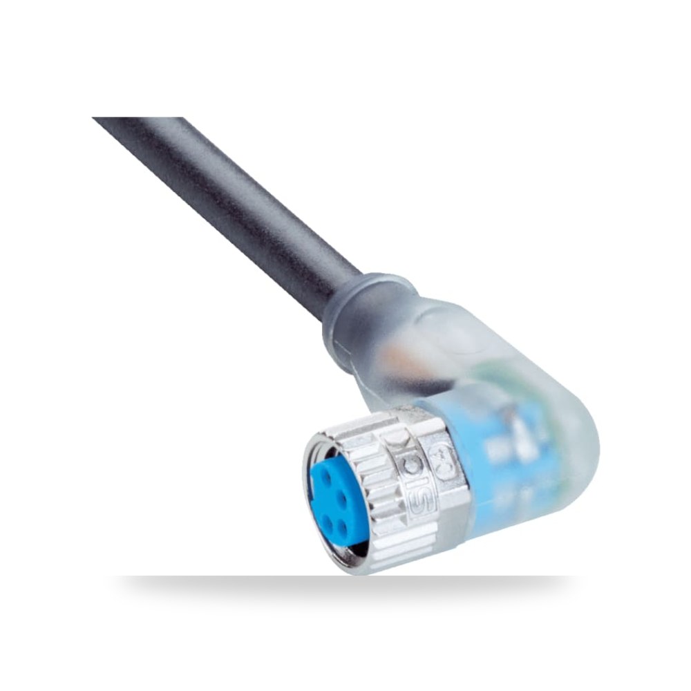 كابل توصيل حساسات ومشغلات M8 4 أطراف طراز Y ريمكو للتوريدات الصناعية (Reemco Industrial)
