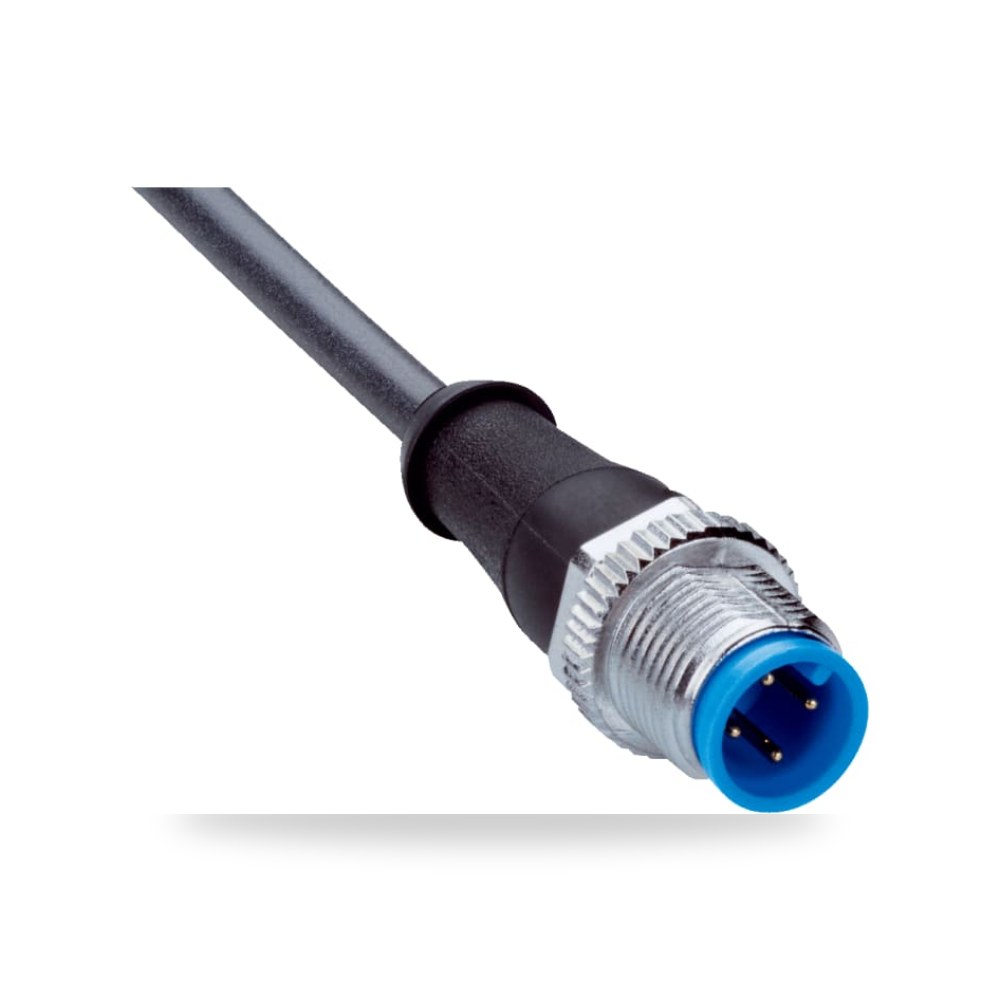 كابل توصيل حساسات ومشغلات M12 4 طراز P معتمد ريمكو للتوريدات الصناعية (Reemco Industrial)