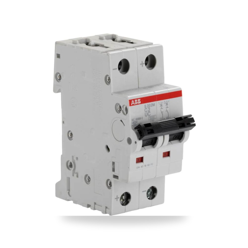 قاطع تيار أوتوماتيكي MCB S200 ثنائي 2A منحنى ريمكو للتوريدات الصناعية (Reemco Industrial)