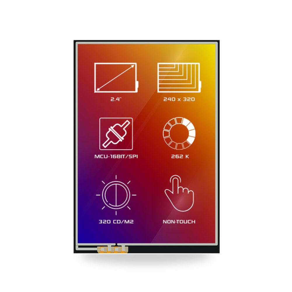 شاشة عرض ملونة TFT LCD صناعية 240 x صناعي RS ريمكو للتوريدات الصناعية (Reemco Industrial)