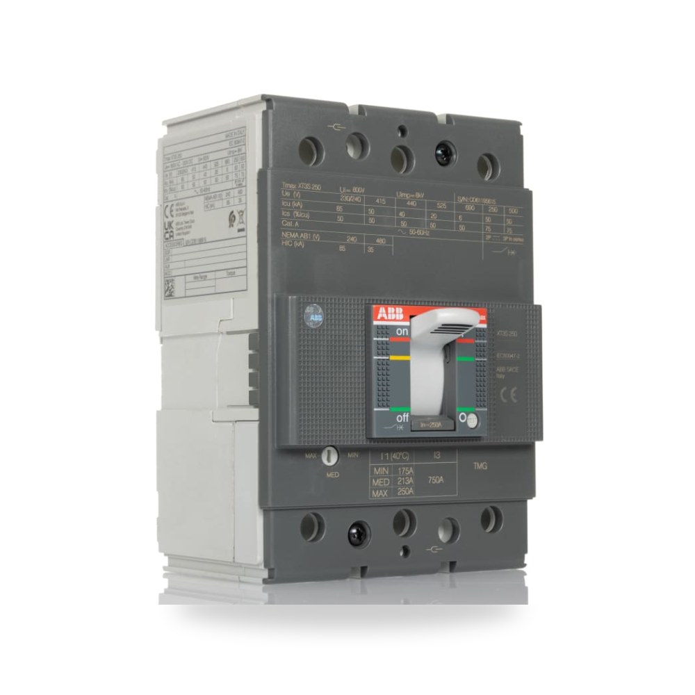 قاطع تيار أوتوماتيكي MCB ثلاثي 250A طراز ريمكو للتوريدات الصناعية (Reemco Industrial)