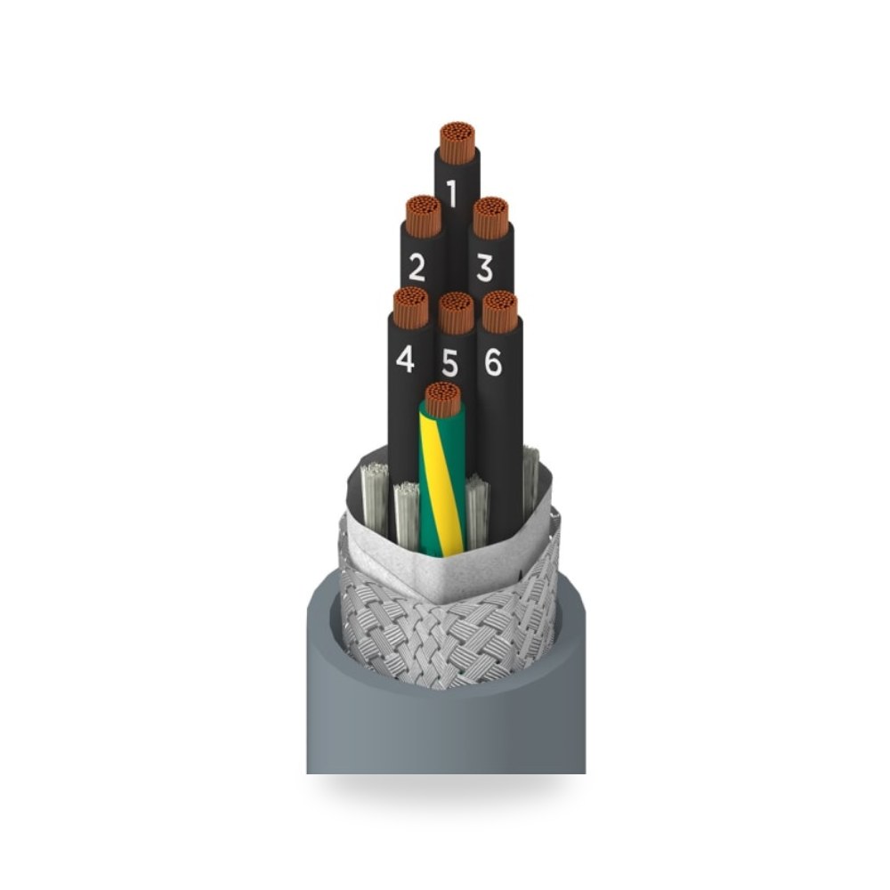 كابل تحكم وإشارات صناعي 7 أطراف 5 متر صناعي ريمكو للتوريدات الصناعية (Reemco Industrial)