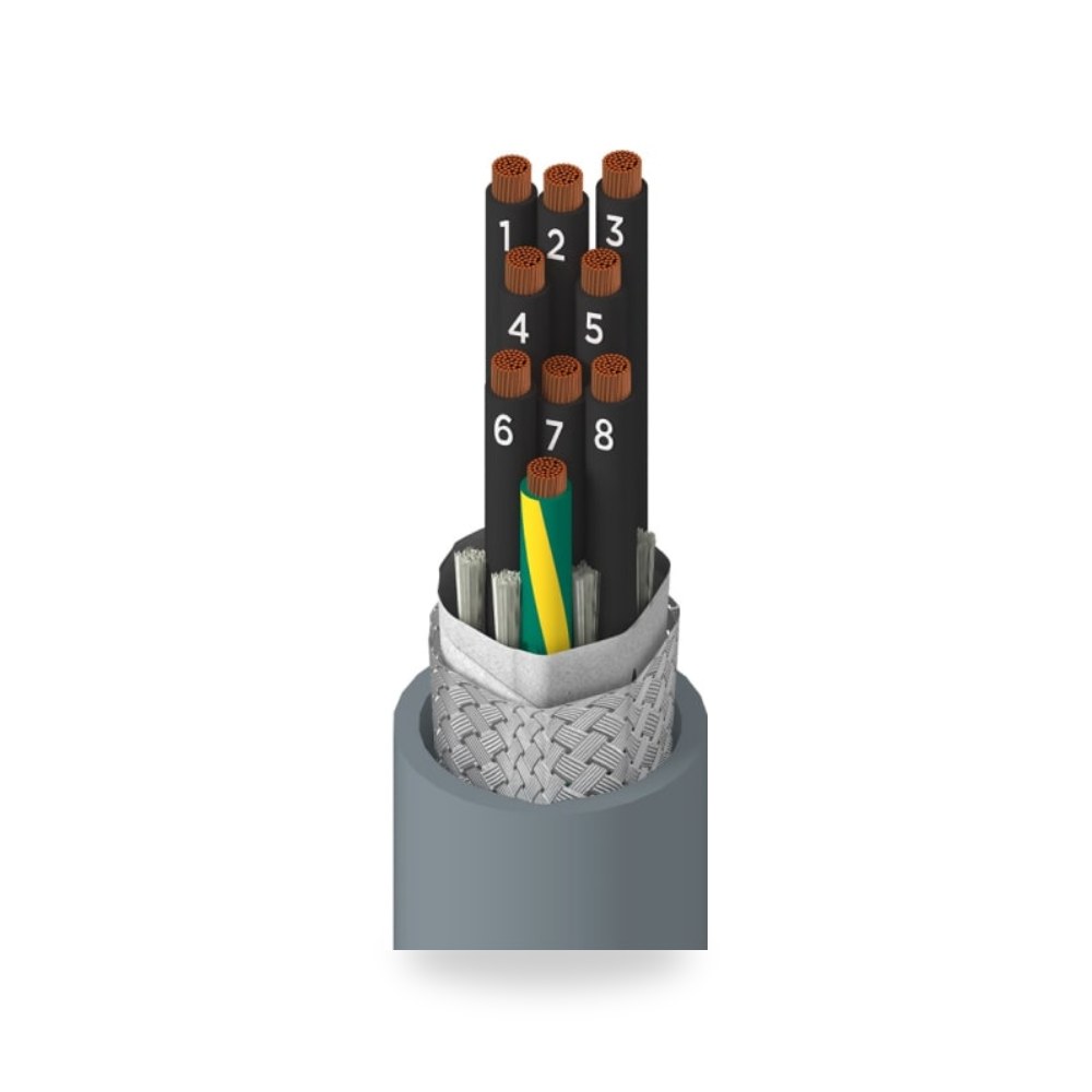 كابل تحكم وإشارات صناعي 9 أطراف 5 متر صناعي ريمكو للتوريدات الصناعية (Reemco Industrial)