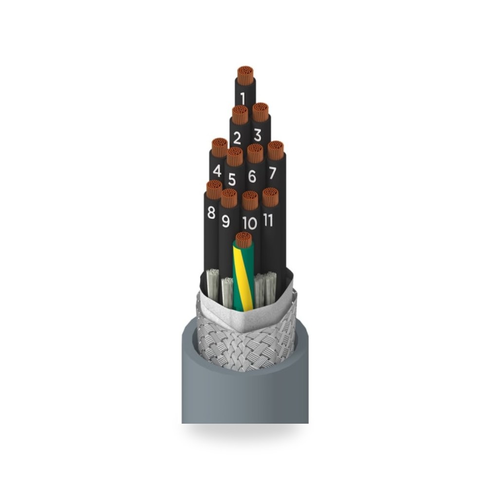 كابل تحكم وإشارات صناعي 12 أطراف 5 طراز ريمكو للتوريدات الصناعية (Reemco Industrial) موديل