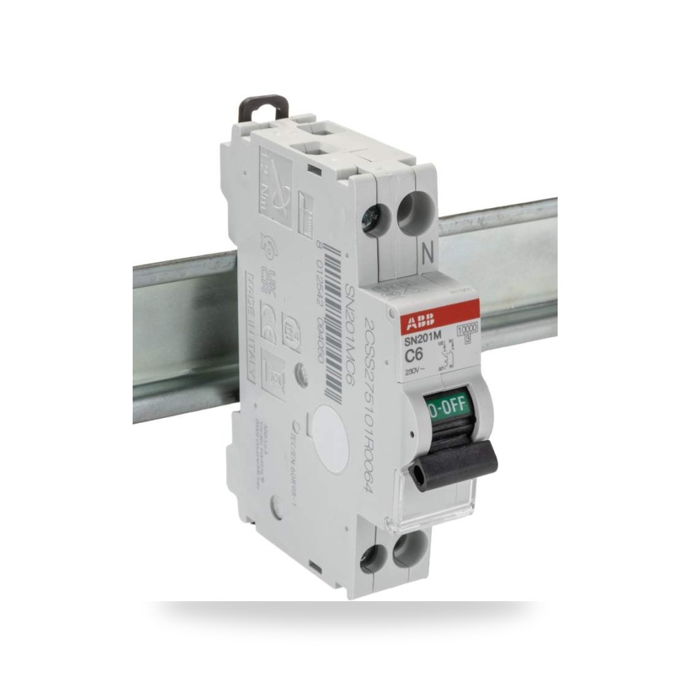 قاطع تيار أوتوماتيكي MCB أحادي 6A منحنى طراز ريمكو للتوريدات الصناعية (Reemco Industrial)