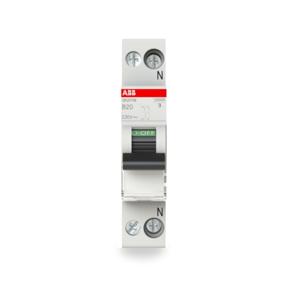 قاطع تيار أوتوماتيكي MCB أحادي 20A منحنى B ريمكو للتوريدات الصناعية (Reemco Industrial)