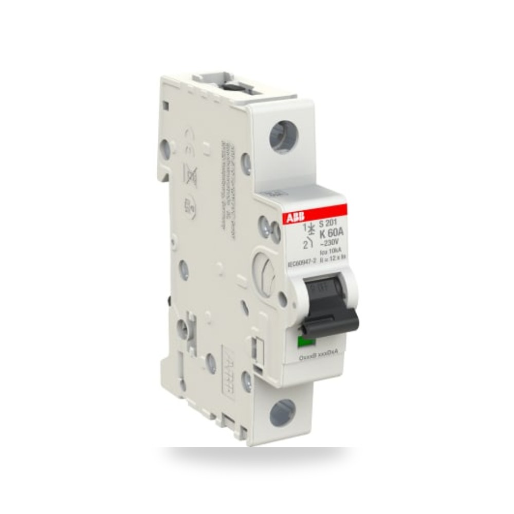 قاطع تيار أوتوماتيكي MCB S200 أحادي 60A RS ريمكو للتوريدات الصناعية (Reemco Industrial)