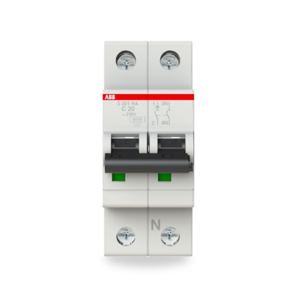 قاطع تيار أوتوماتيكي MCB S200 أحادي 20A منحنى ريمكو للتوريدات الصناعية (Reemco Industrial)