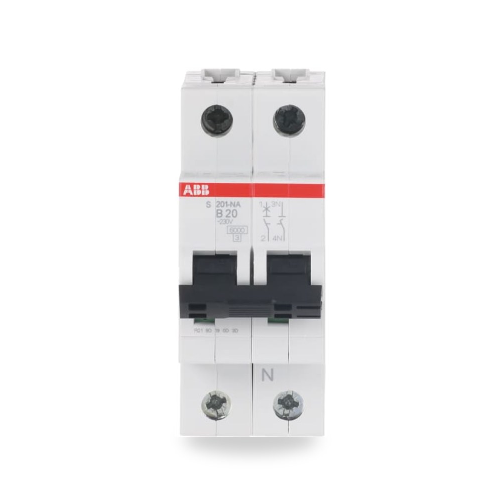 قاطع تيار أوتوماتيكي MCB S200 أحادي 20A منحنى ريمكو للتوريدات الصناعية (Reemco Industrial)