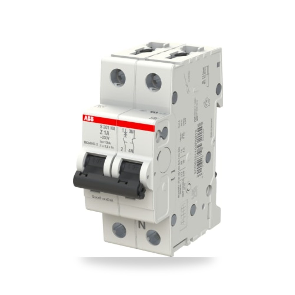 قاطع تيار أوتوماتيكي MCB S200 أحادي 1A RS PRO ريمكو للتوريدات الصناعية (Reemco Industrial)