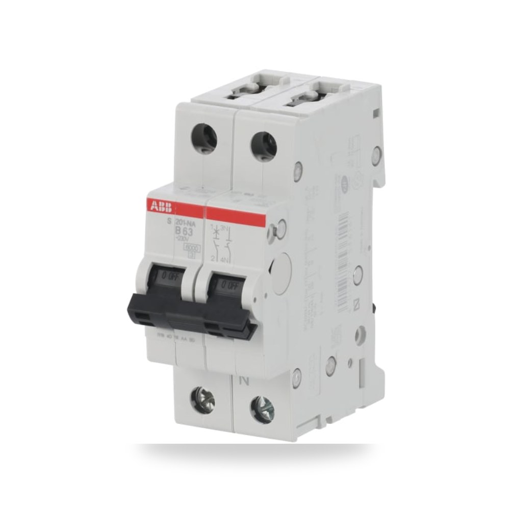 قاطع تيار أوتوماتيكي MCB S200 أحادي 63A منحنى ريمكو للتوريدات الصناعية (Reemco Industrial)