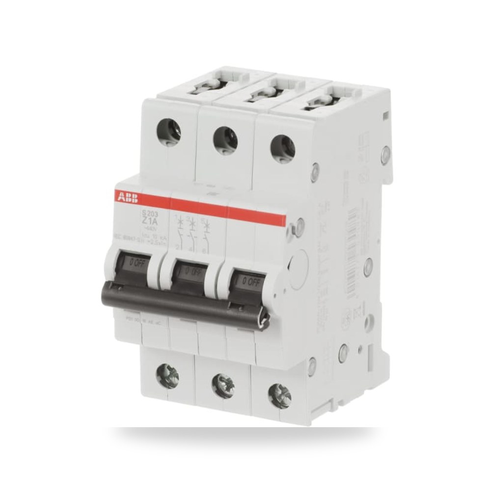 قاطع تيار أوتوماتيكي MCB S200 ثلاثي 1A RS PRO ريمكو للتوريدات الصناعية (Reemco Industrial)