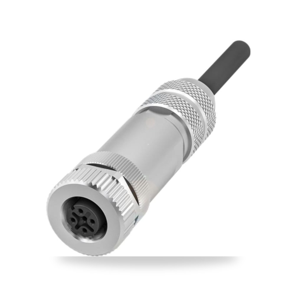 موصل دائري صناعي M12 4 أطراف لوحات تحكم RS ريمكو للتوريدات الصناعية (Reemco Industrial)
