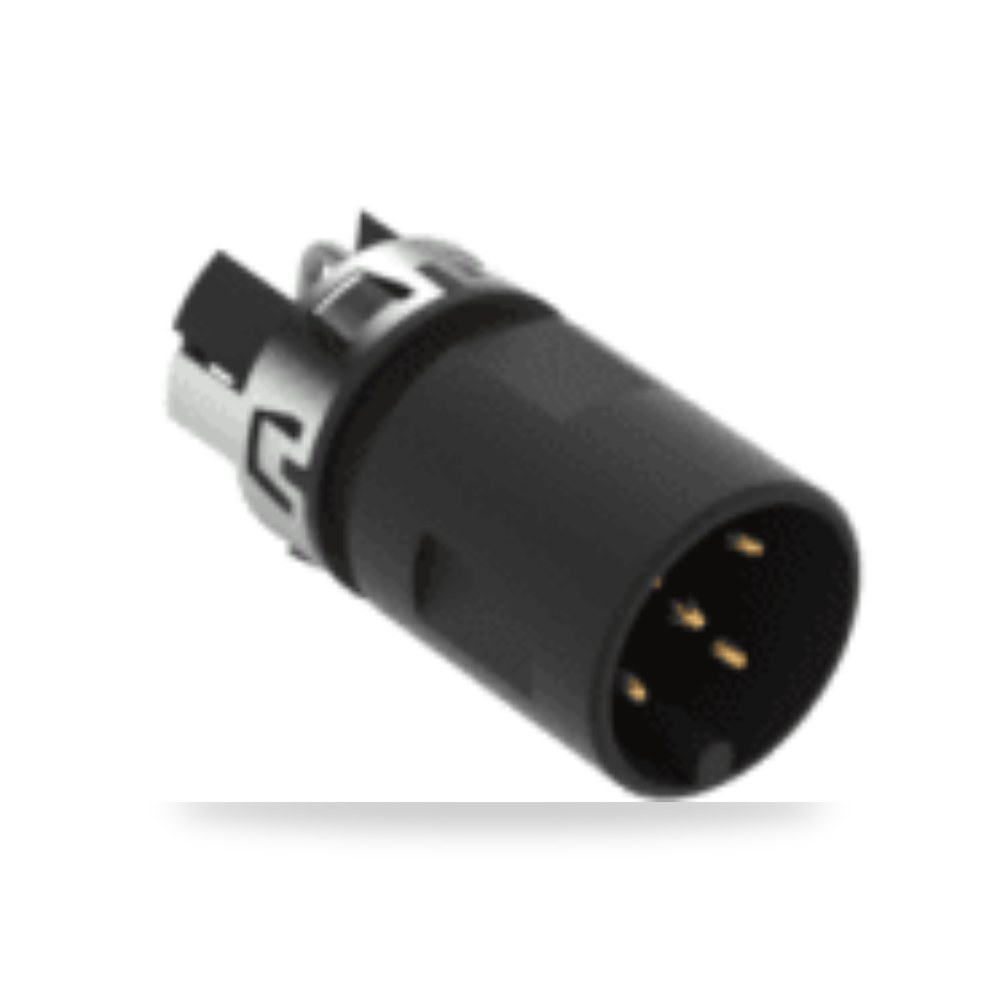 موصل دائري صناعي معتمد M12 5 أطراف ذكر طراز D ريمكو للتوريدات الصناعية (Reemco Industrial)