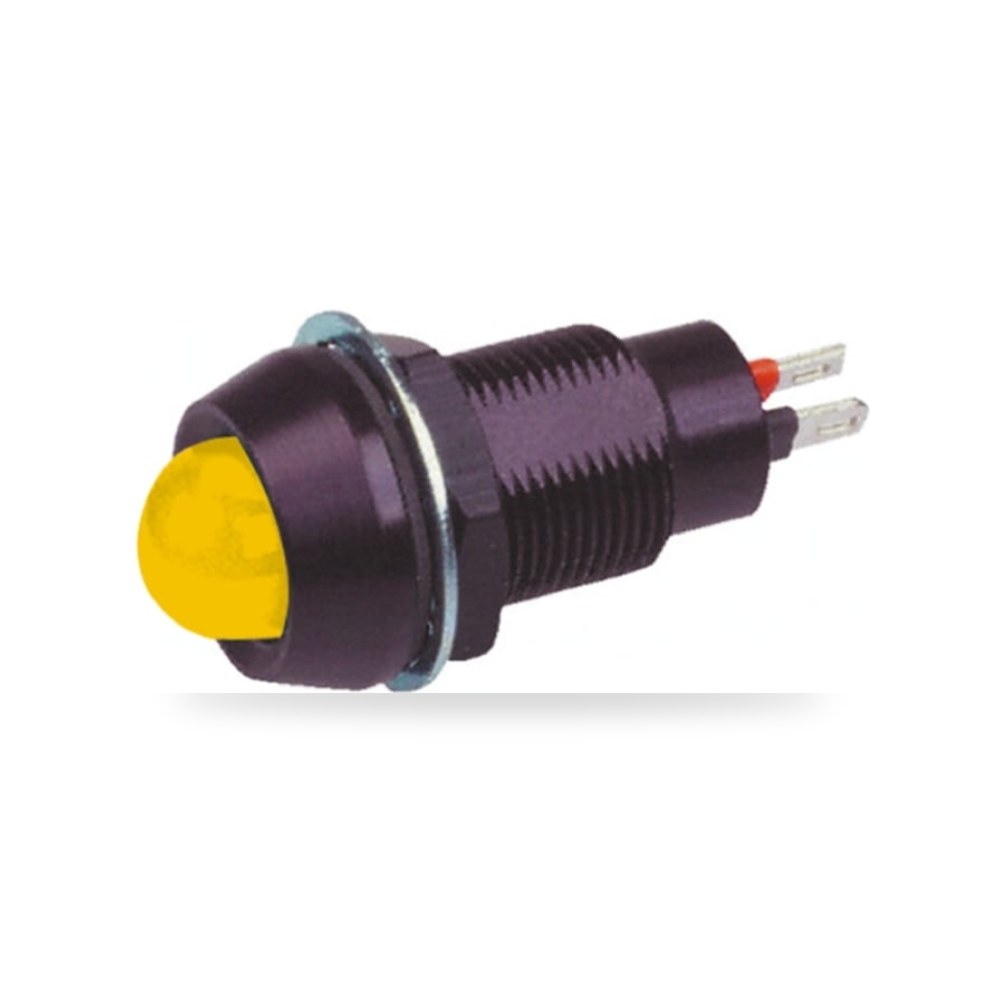 لمبة بيان وإشارة لوحات 110V AC أصفر 12.7 مم ريمكو للتوريدات الصناعية (Reemco Industrial)
