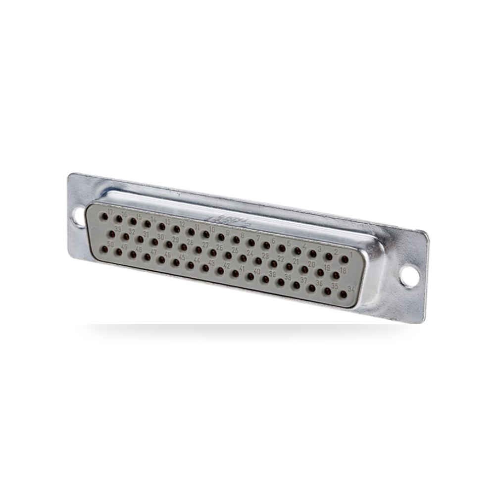 موصل D Sub لوحات تحكم 50 خط أنثى مستقيم فئة ريمكو للتوريدات الصناعية (Reemco Industrial)