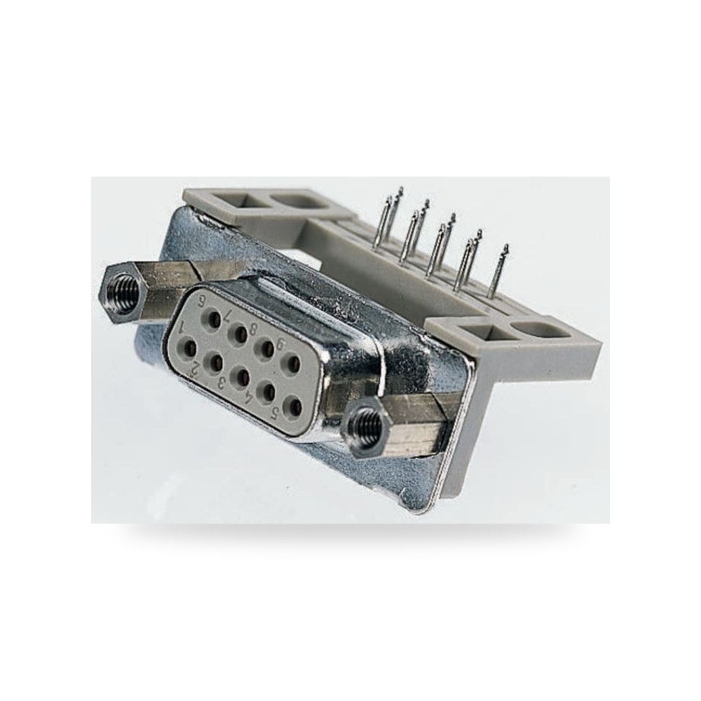 موصل D Sub لوحات تحكم 9 خط أنثى زاوية طراز A ريمكو للتوريدات الصناعية (Reemco Industrial)