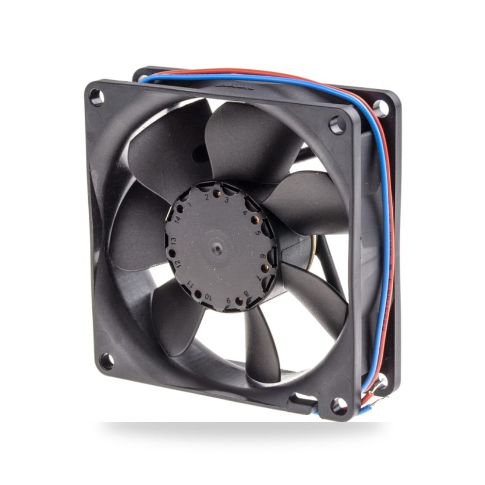 مروحة تبريد محورية للكبائن 12V DC 80 طراز C ريمكو للتوريدات الصناعية (Reemco Industrial)