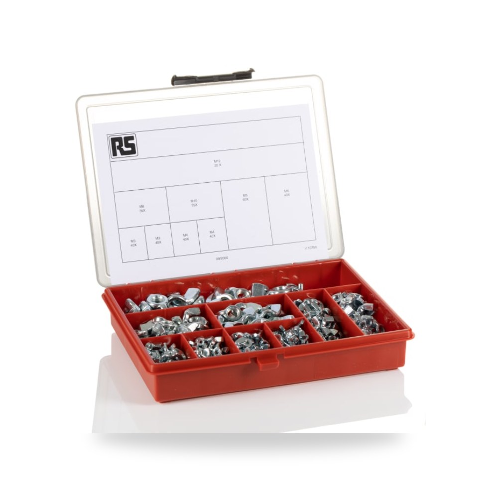 طقم صواميل سداسية فولاذية 340 قطعة احترافي RS ريمكو للتوريدات الصناعية (Reemco Industrial)
