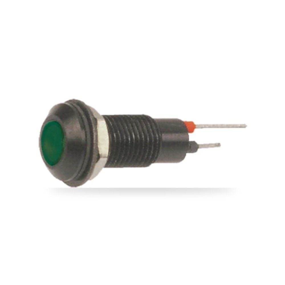لمبة بيان وإشارة لوحات 12V DC أخضر 6.4 مم RS ريمكو للتوريدات الصناعية (Reemco Industrial)
