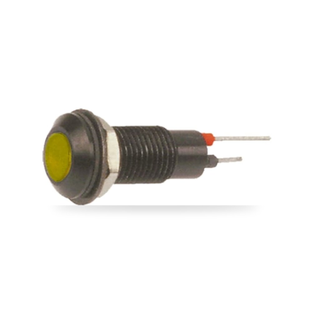 لمبة بيان وإشارة لوحات 12V DC أصفر 6.4 مم RS ريمكو للتوريدات الصناعية (Reemco Industrial)