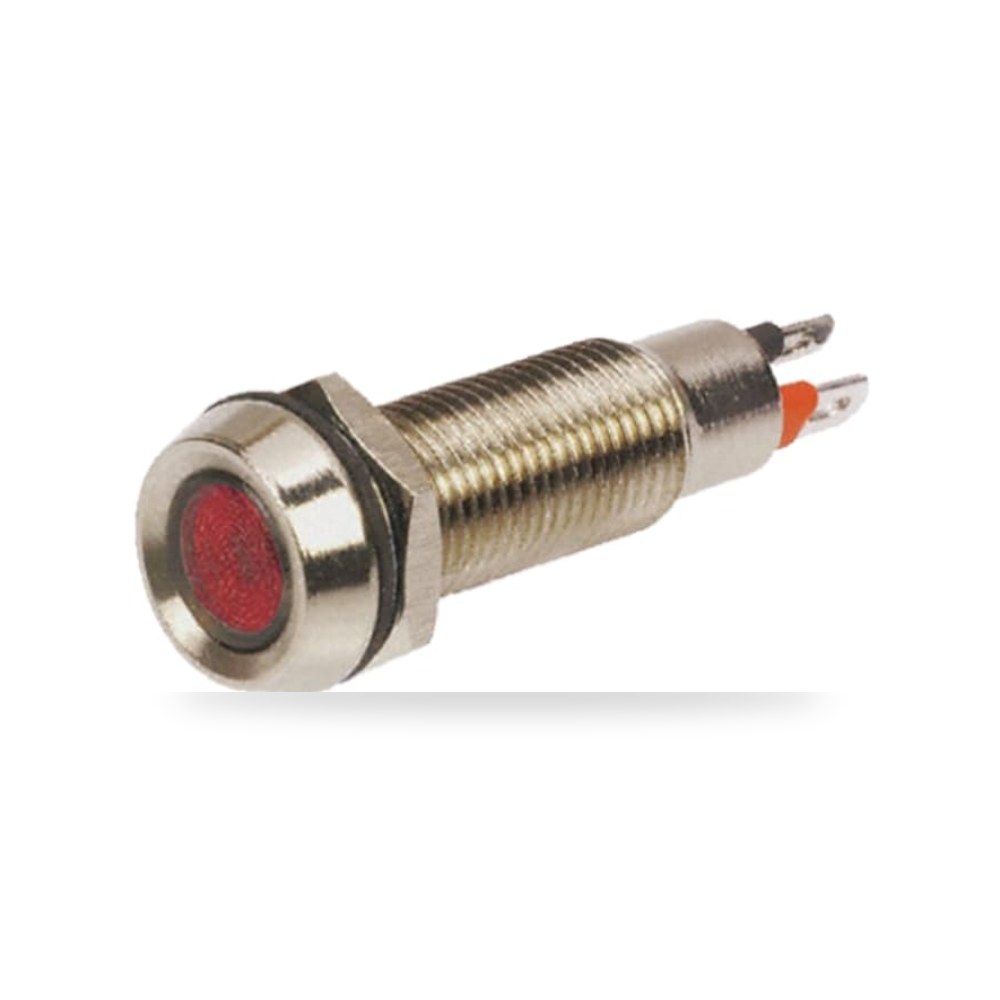 لمبة بيان وإشارة لوحات 12V DC أحمر 8.1 مم RS ريمكو للتوريدات الصناعية (Reemco Industrial)