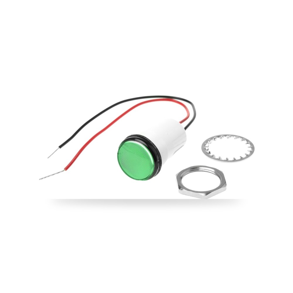لمبة بيان وإشارة لوحات 24V DC أخضر 17.5 مم RS ريمكو للتوريدات الصناعية (Reemco Industrial)