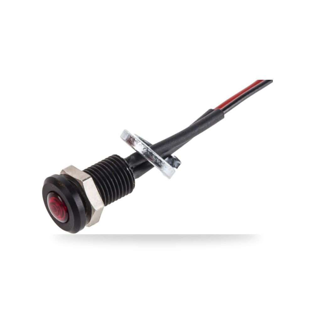 لمبة بيان وإشارة لوحات 12V AC أحمر 6.4 مم ريمكو للتوريدات الصناعية (Reemco Industrial)