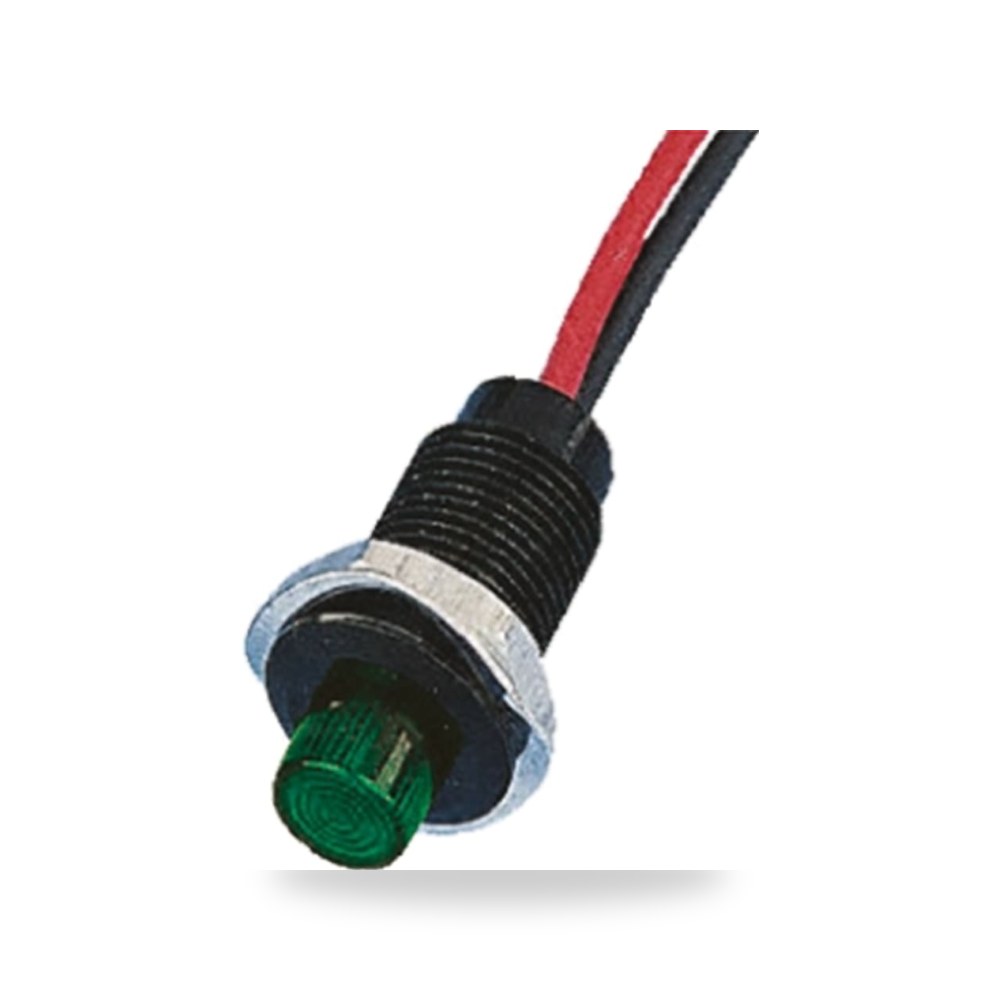 لمبة بيان وإشارة لوحات 230V AC أخضر 10.2 مم ريمكو للتوريدات الصناعية (Reemco Industrial)