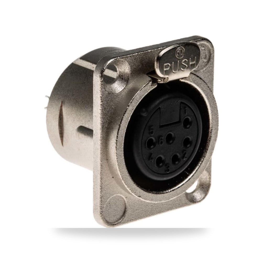 موصل إشارات وفيش XLR صوتي صناعي معتمد طراز A ريمكو للتوريدات الصناعية (Reemco Industrial)