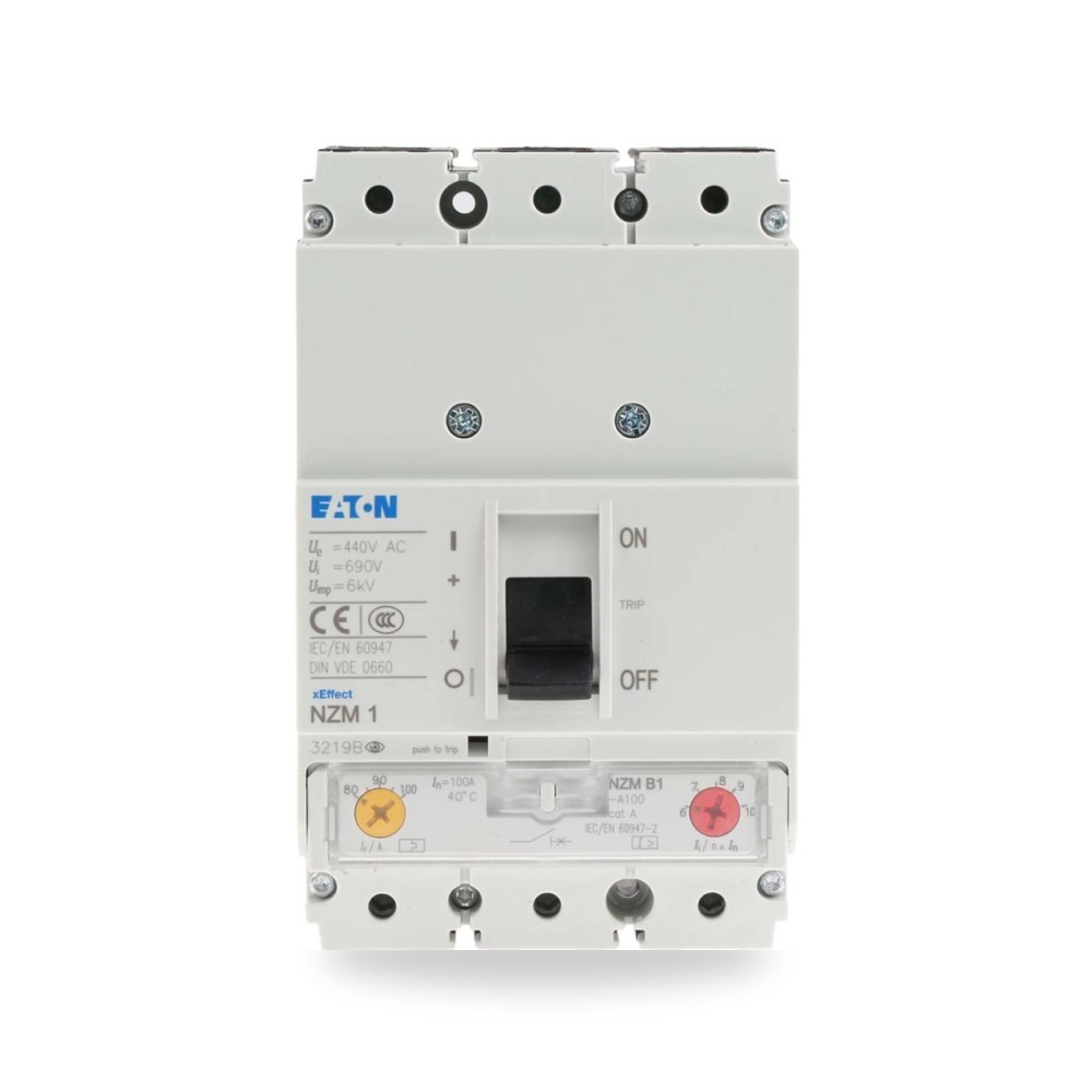 قاطع تيار أوتوماتيكي MCB ثلاثي 100A طراز E RS ريمكو للتوريدات الصناعية (Reemco Industrial)