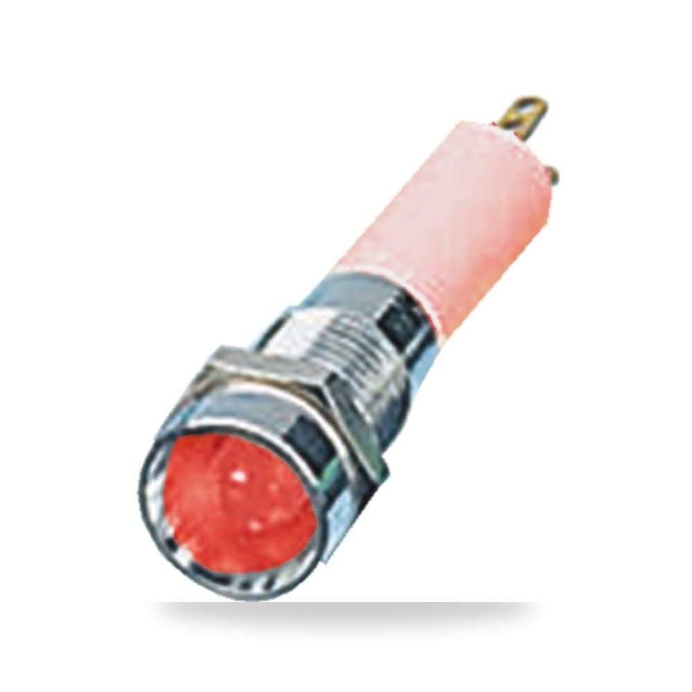لمبة بيان وإشارة لوحات 12V أحمر 8 مم صناعي RS ريمكو للتوريدات الصناعية (Reemco Industrial)