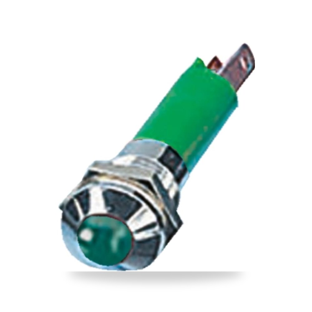 لمبة بيان وإشارة لوحات 12V أخضر 8 صناعي RS ريمكو للتوريدات الصناعية (Reemco Industrial)