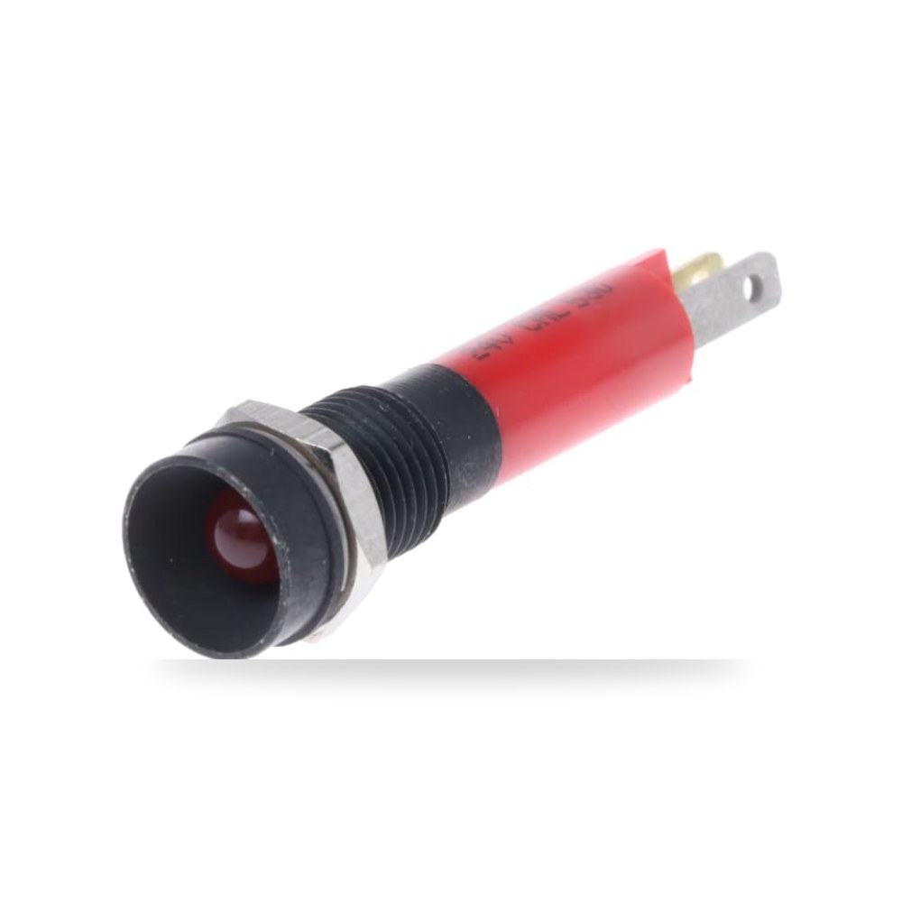 لمبة بيان وإشارة لوحات 24V أحمر 8 مم طراز ريمكو للتوريدات الصناعية (Reemco Industrial)